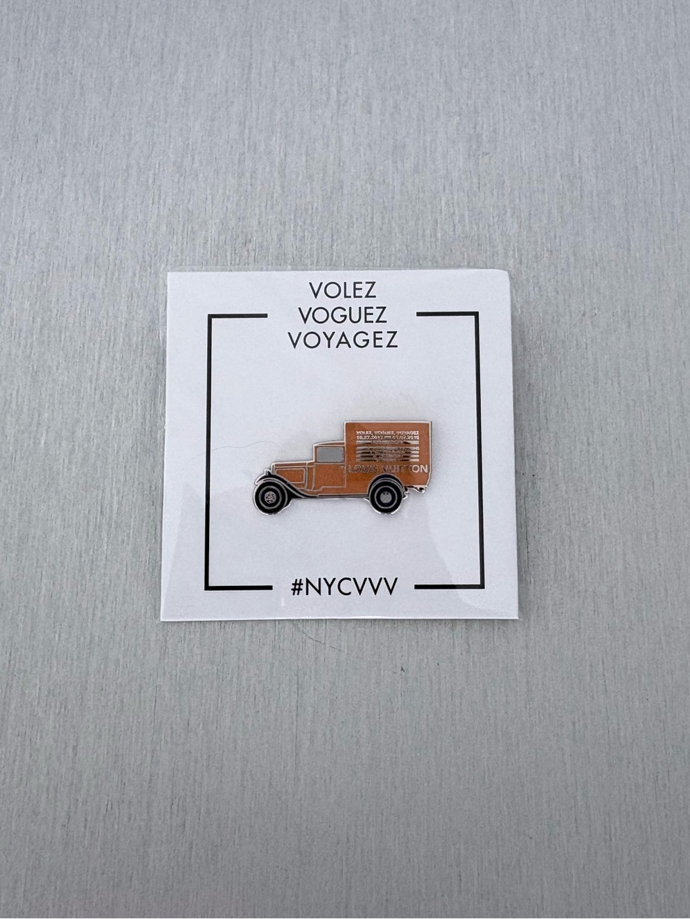 Louis Vuitton x Pintrill Volez, Voguez, Voyagez NYC Truck Pin